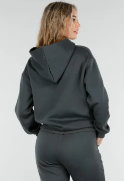Antracietgrijs Joggingpak met Capuchon en Trekkoord
