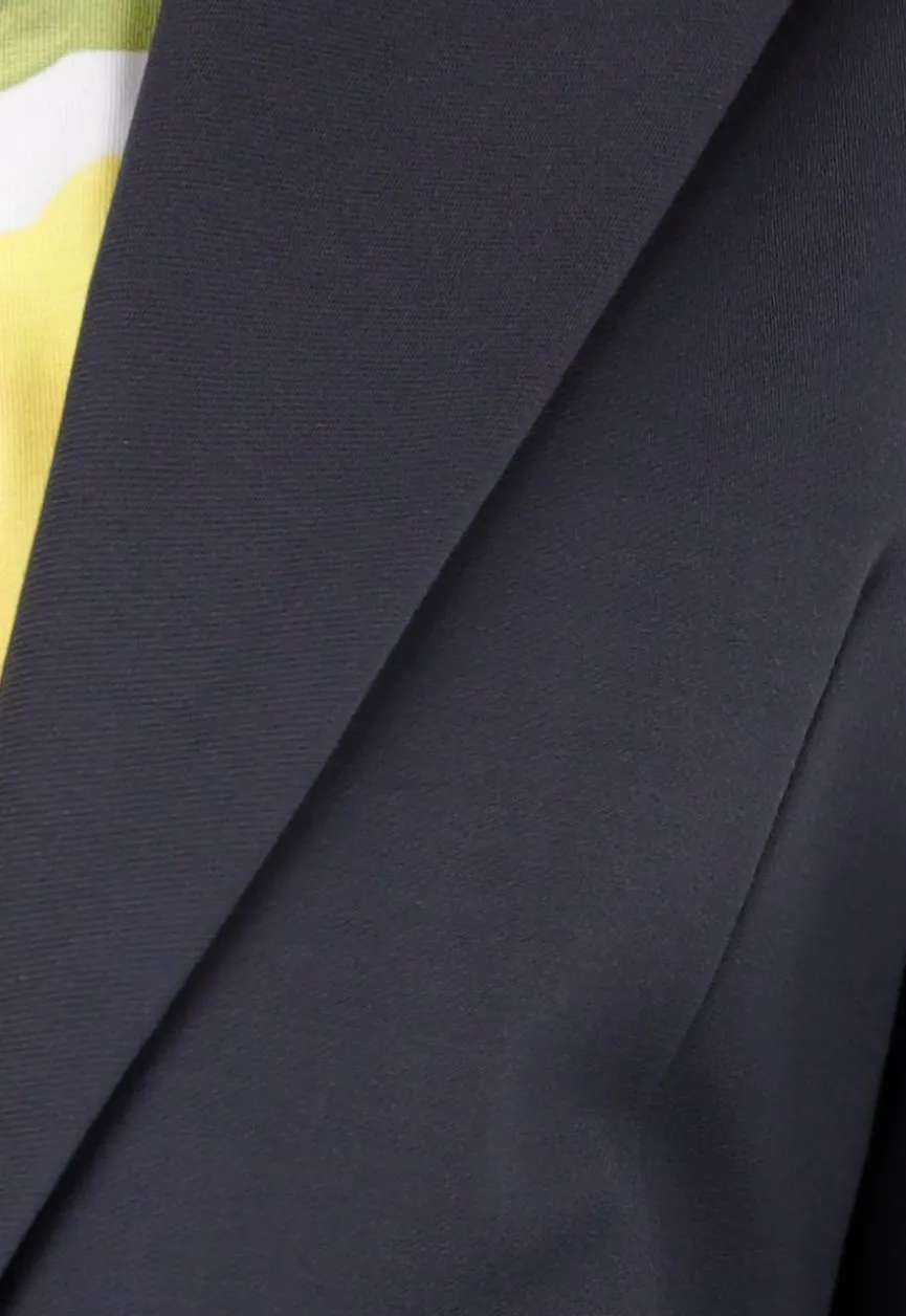 Antraciet Halflange Stretch Blazer