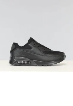 Basic Zwarte Sneakers met Lucht Zool