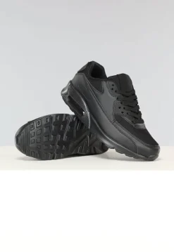 Basic Zwarte Sneakers met Lucht Zool