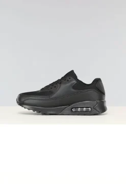 Basic Zwarte Sneakers met Lucht Zool