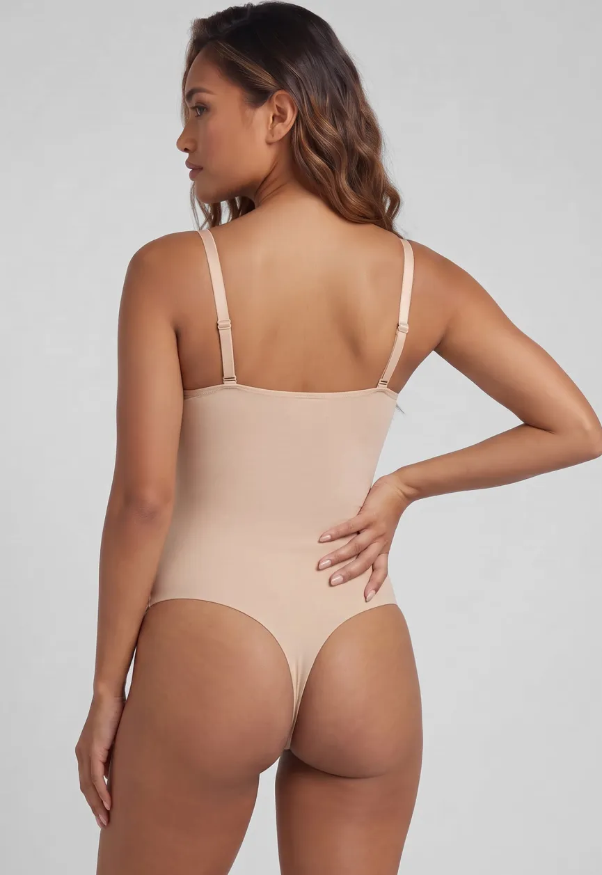 Beige Corrigerende Bodysuit