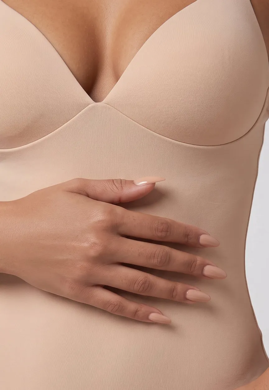 Beige Corrigerende Bodysuit