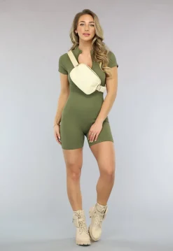 Beige Fanny Pack met Rits