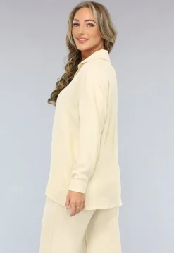 Beige Flowy Co Ord Set
