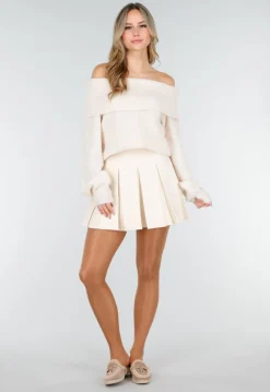 Beige Glanzende Panty met Hoge Taille en Corrigerend Effect