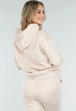 Beige Joggingpak met Hoodie