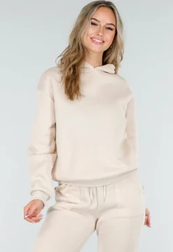 Beige Joggingpak met Hoodie