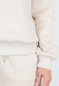Beige Joggingpak met Hoodie