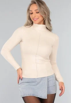 Beige Ribstof Coltrui