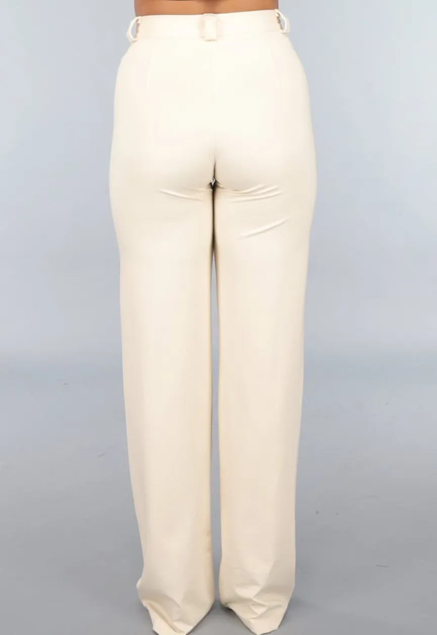 Beige Tall Stretch Pantalon met Straight Leg