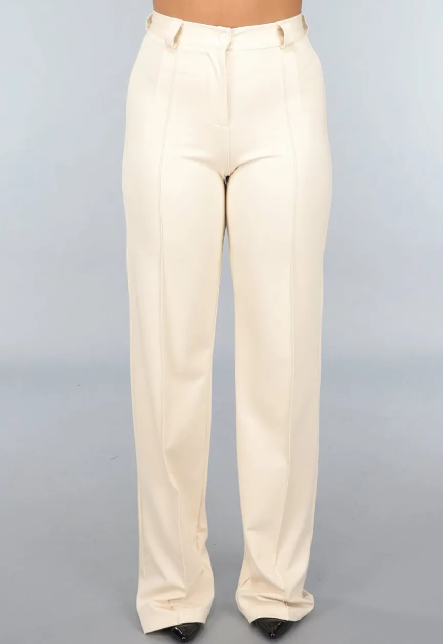 Beige Tall Stretch Pantalon met Straight Leg