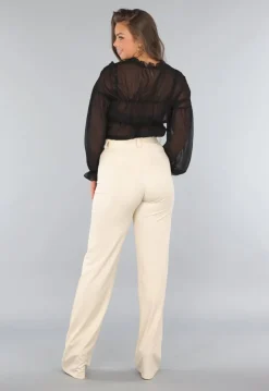 Beige Tall Stretch Pantalon met Straight Leg