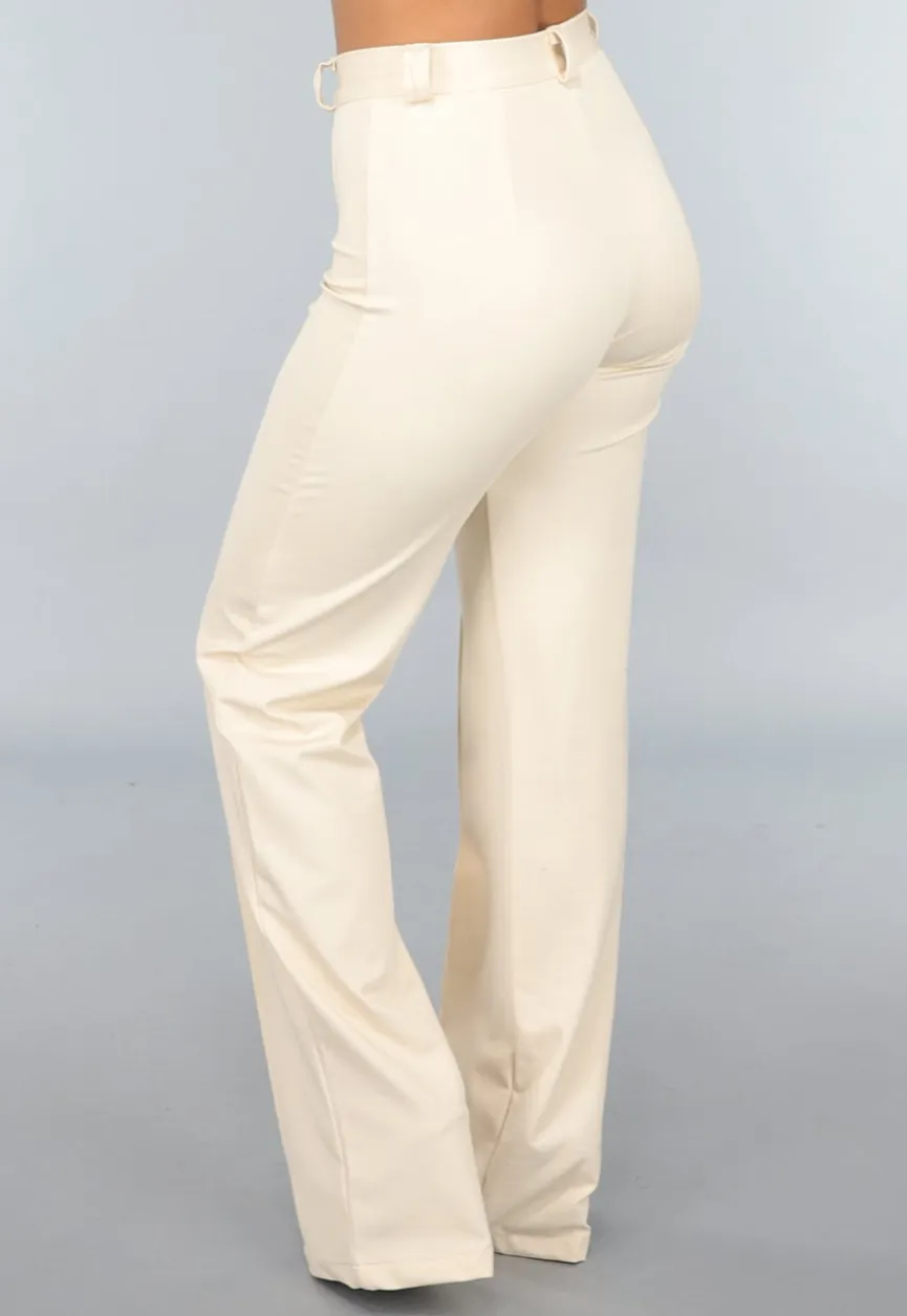 Beige Tall Stretch Pantalon met Straight Leg
