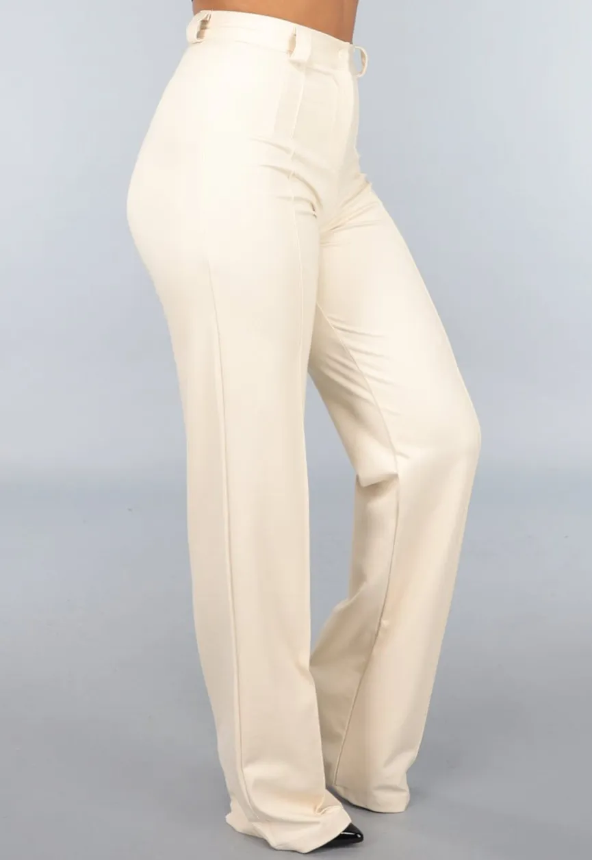 Beige Tall Stretch Pantalon met Straight Leg