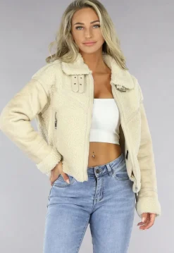 Beige Teddy Lammy Coat