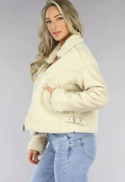 Beige Teddy Lammy Coat