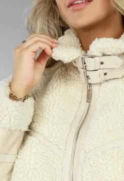 Beige Teddy Lammy Coat