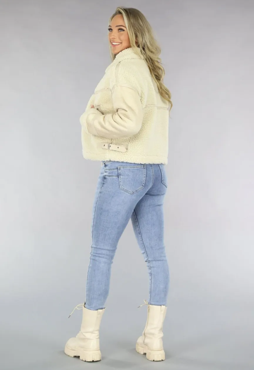 Beige Teddy Lammy Coat