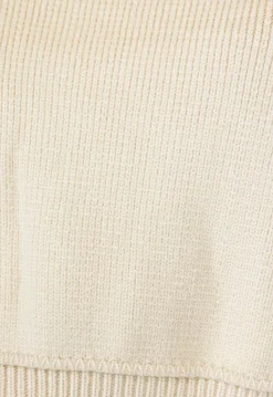 Beige Trui met Zichtbare Naden