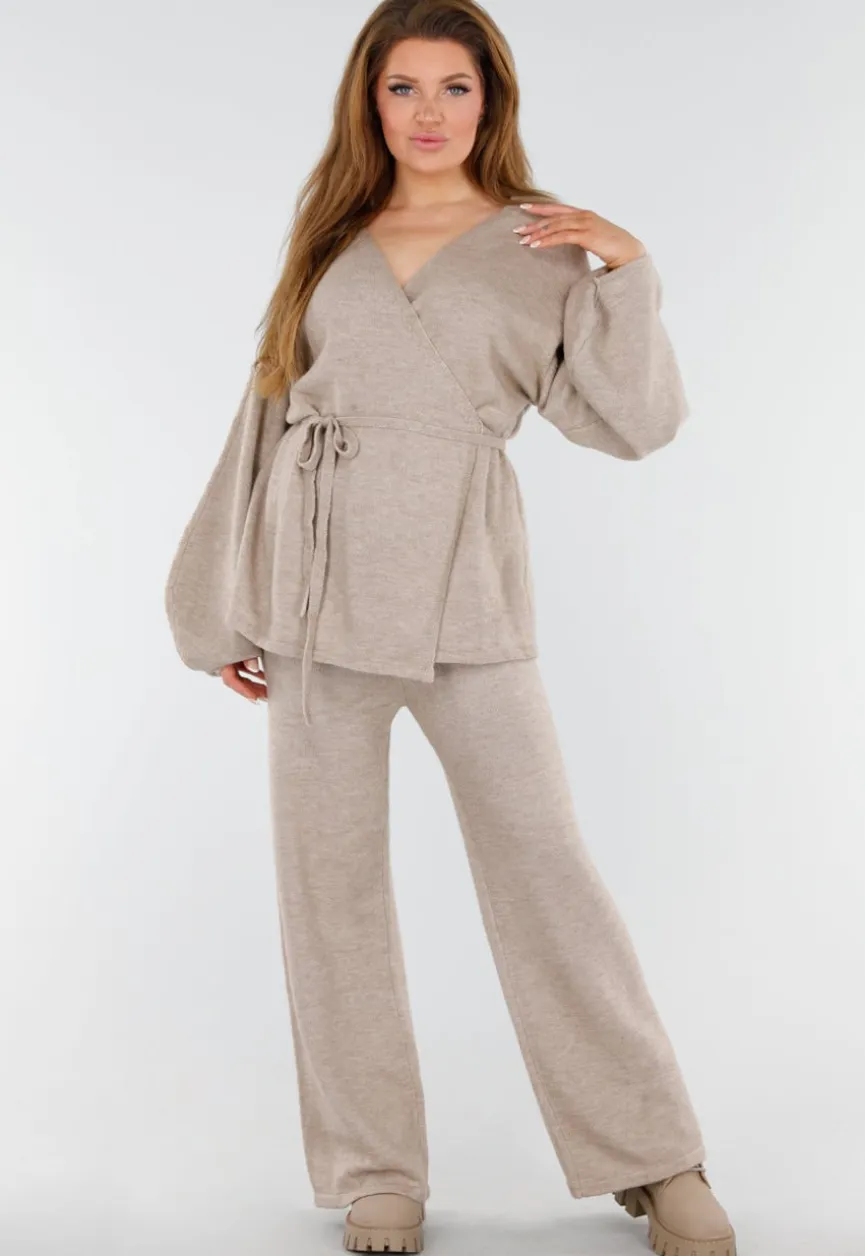 Beige Veterlaarzen met Grove Zool en Rits