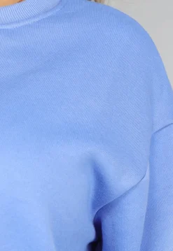 Blauwe Fleece Two Piece met Short