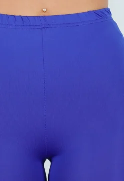 Blauwe High Waist Short Legging