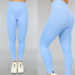 Blauwe High Waist Stretch Sport Legging