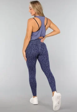 Blauwe Mouwloze Sport Tanktop