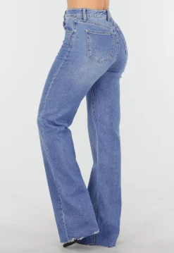 Blauwe Tall Straight Leg Stretch Jeans met Rechte Pijpen