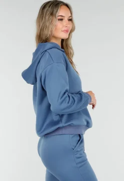 Blauw Joggingpak met Capuchon en Trekkoord