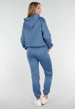 Blauw Joggingpak met Capuchon en Trekkoord