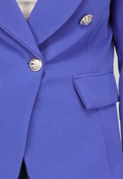 Blazer met Knopen in Royaal Blauw