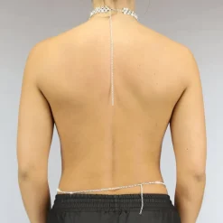 Bodychain met Choker en Steentjes