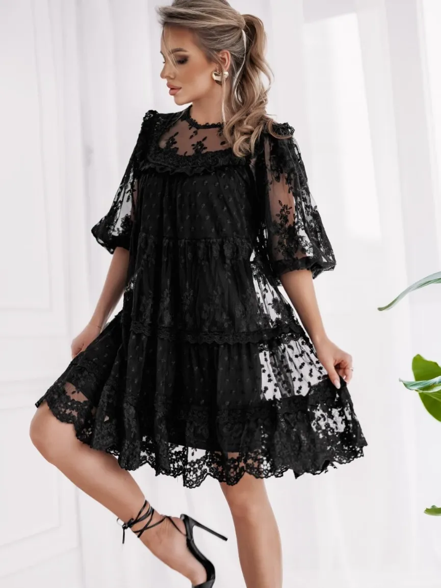 Boho Ibiza Jurk Zwart
