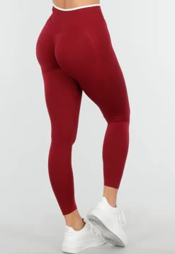 Bordeaux Sportlegging met Hoge Taille en Stretch