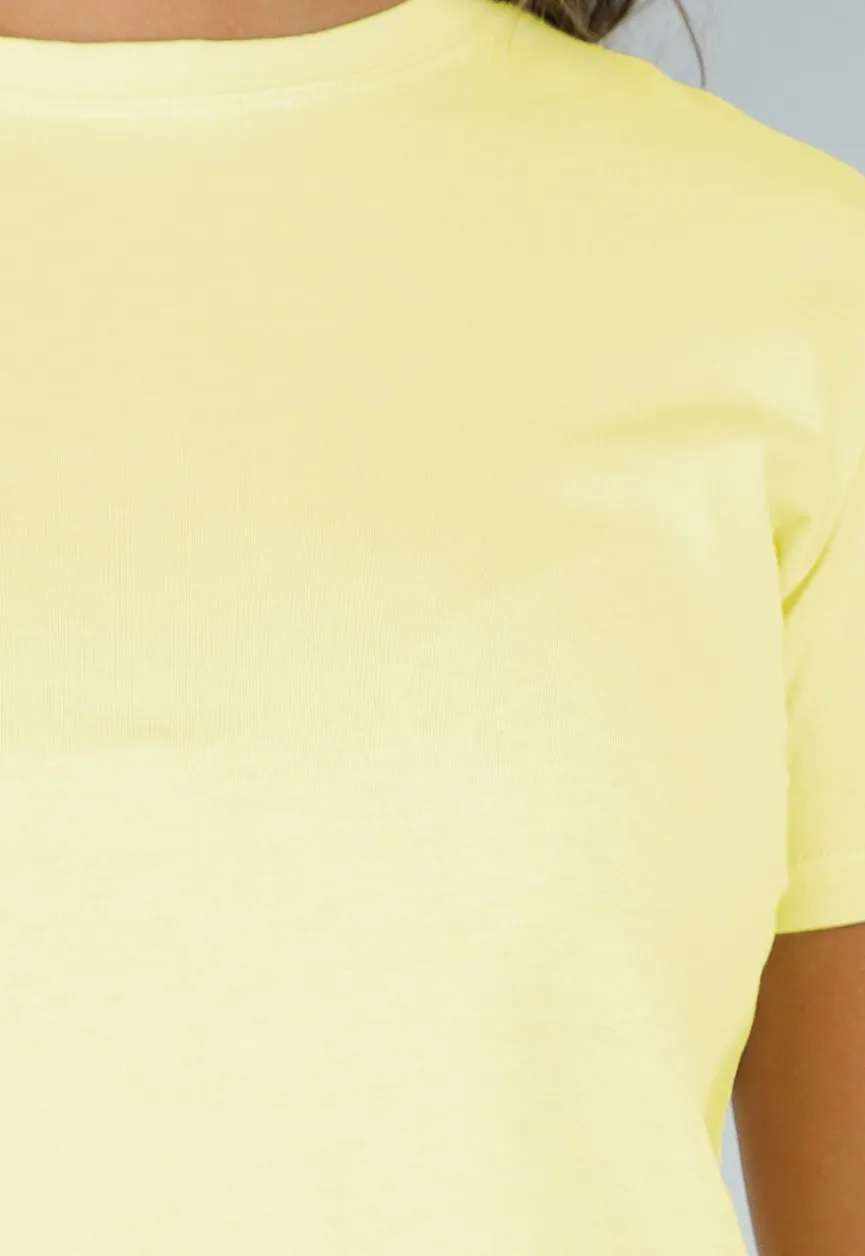 Botergele Katoenen T-Shirt met Stretch, Losse Pasvorm en Korte Mouwen