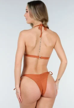 Bronzen Push Up Triangel Bikinitop