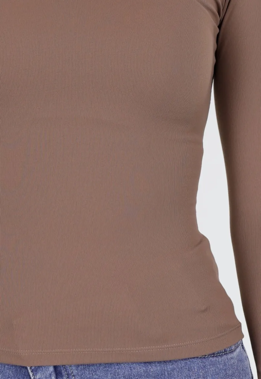 Bruine One Shoulder Stretch Top