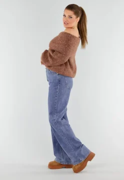 Bruine Suede Snowboots met Voering