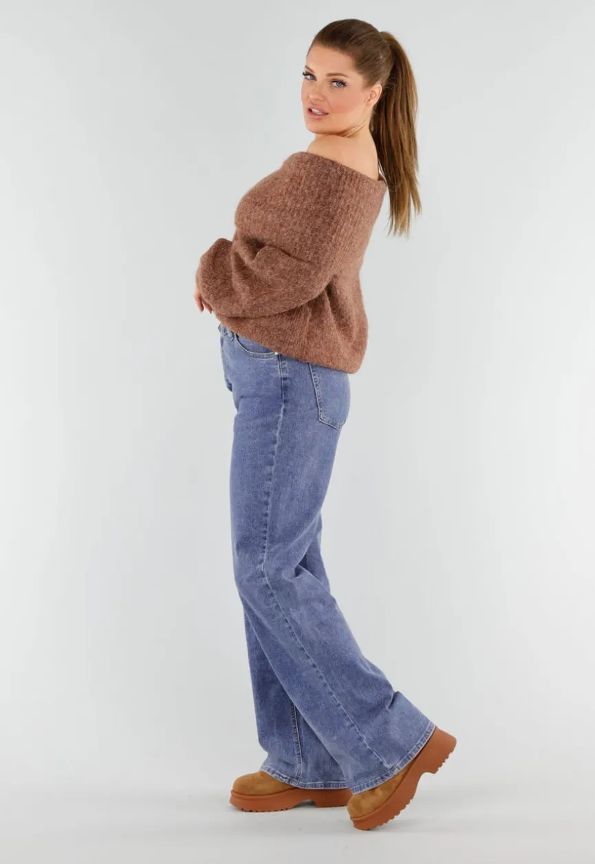 Bruine Suede Snowboots met Voering