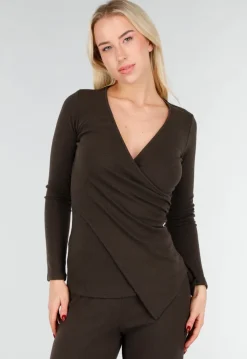 Bruine Two Piece Set met Lange Mouw