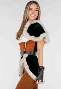 Bruin Viking Kostuum met Bont