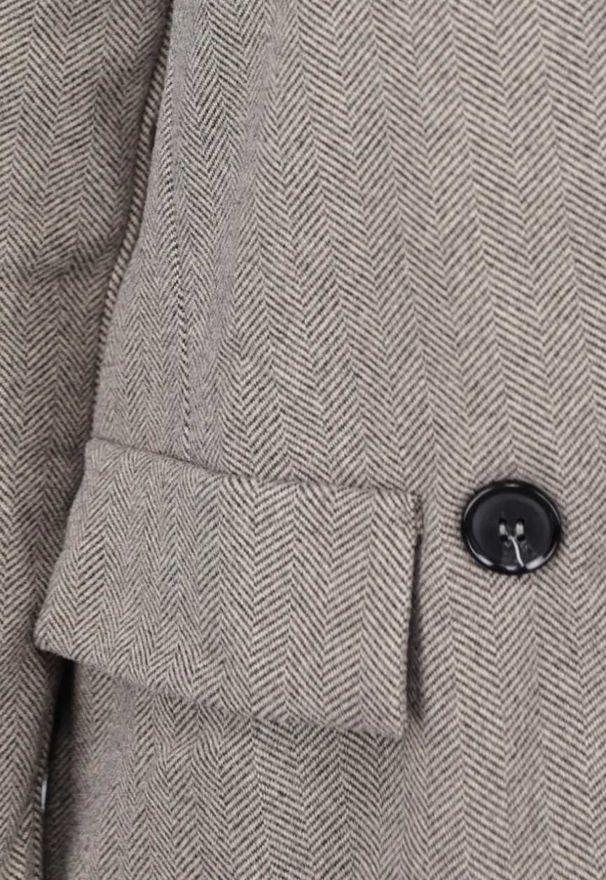 Camel Blazer met Schoudervulling