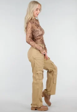 Camel Cargo Broek met Steekzakken en Klepzakken