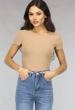 Camel Stretch Body met Korte Mouwen