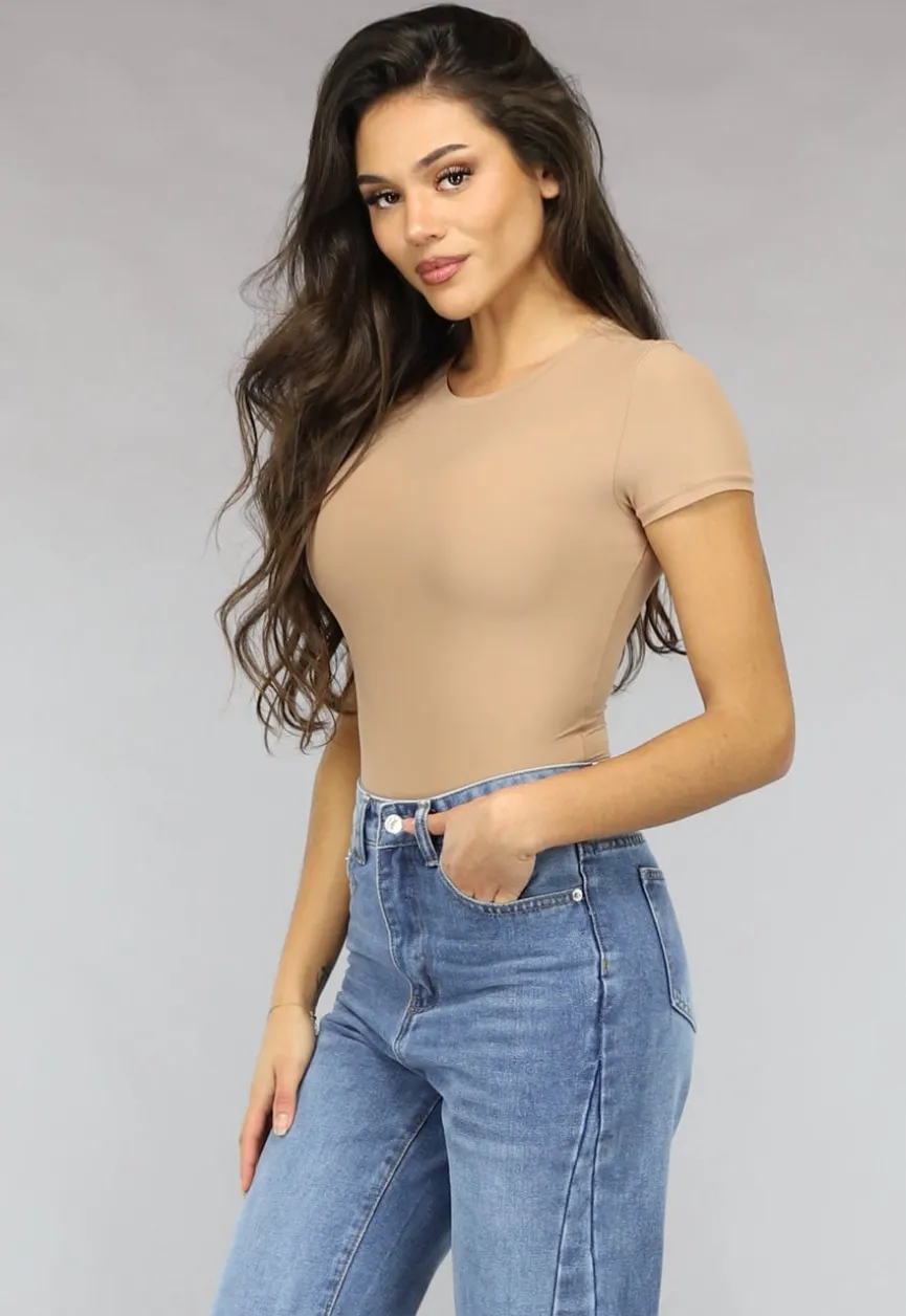 Camel Stretch Body met Korte Mouwen