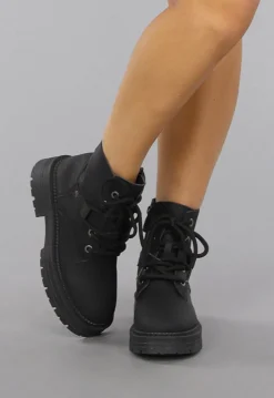Chunky Zwarte Biker Boots