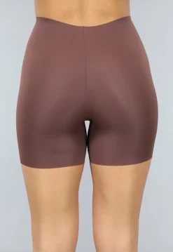 Corrigerende Naadloze Biker Short in Donkerbruin