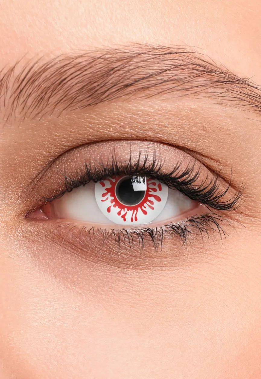 Crazy-Lenzen: Halloween Bloed Spetter Lenzen